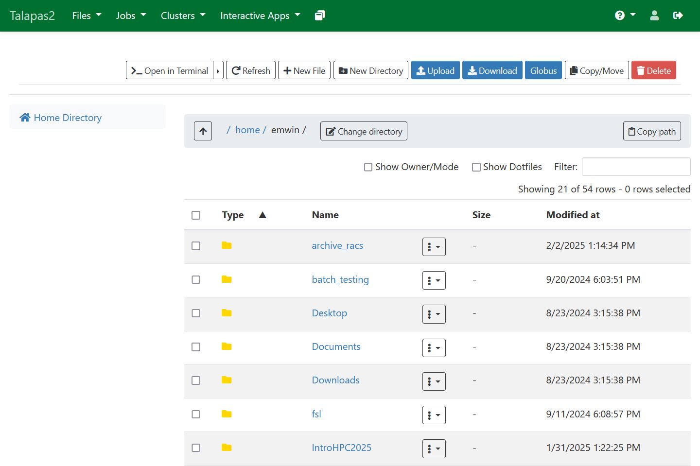 screenshot of OnDemand Files
