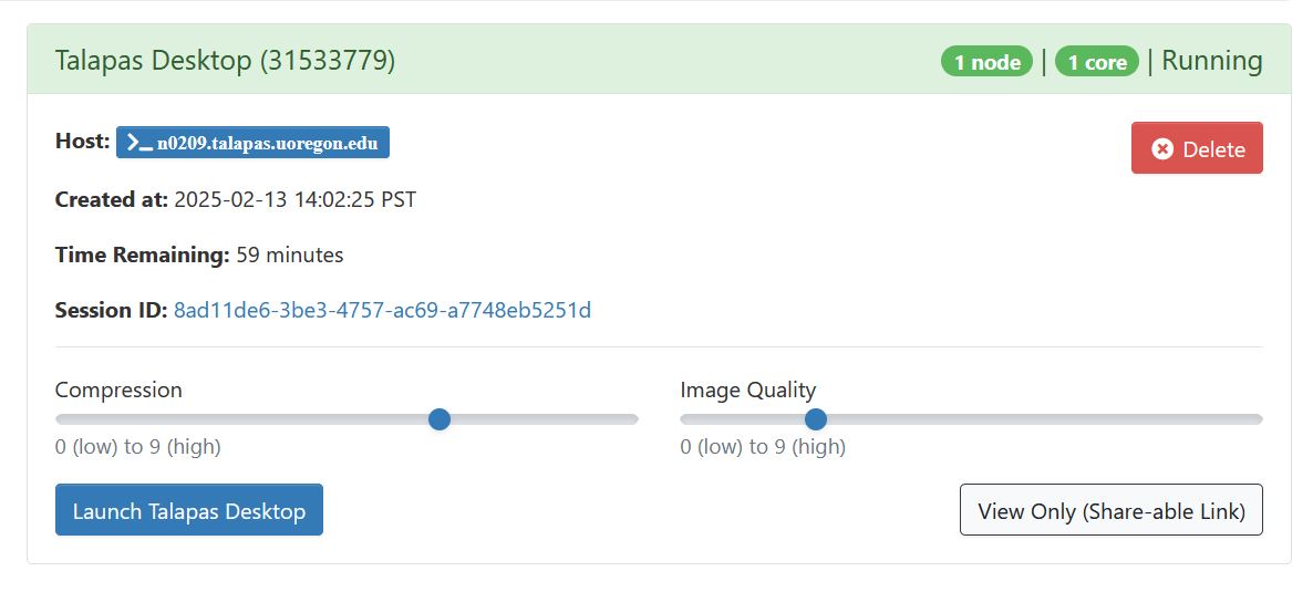 example session page